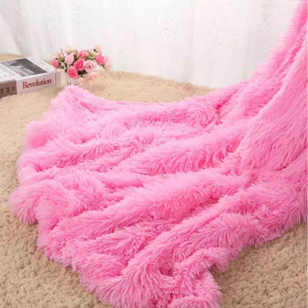 Long plush blanket