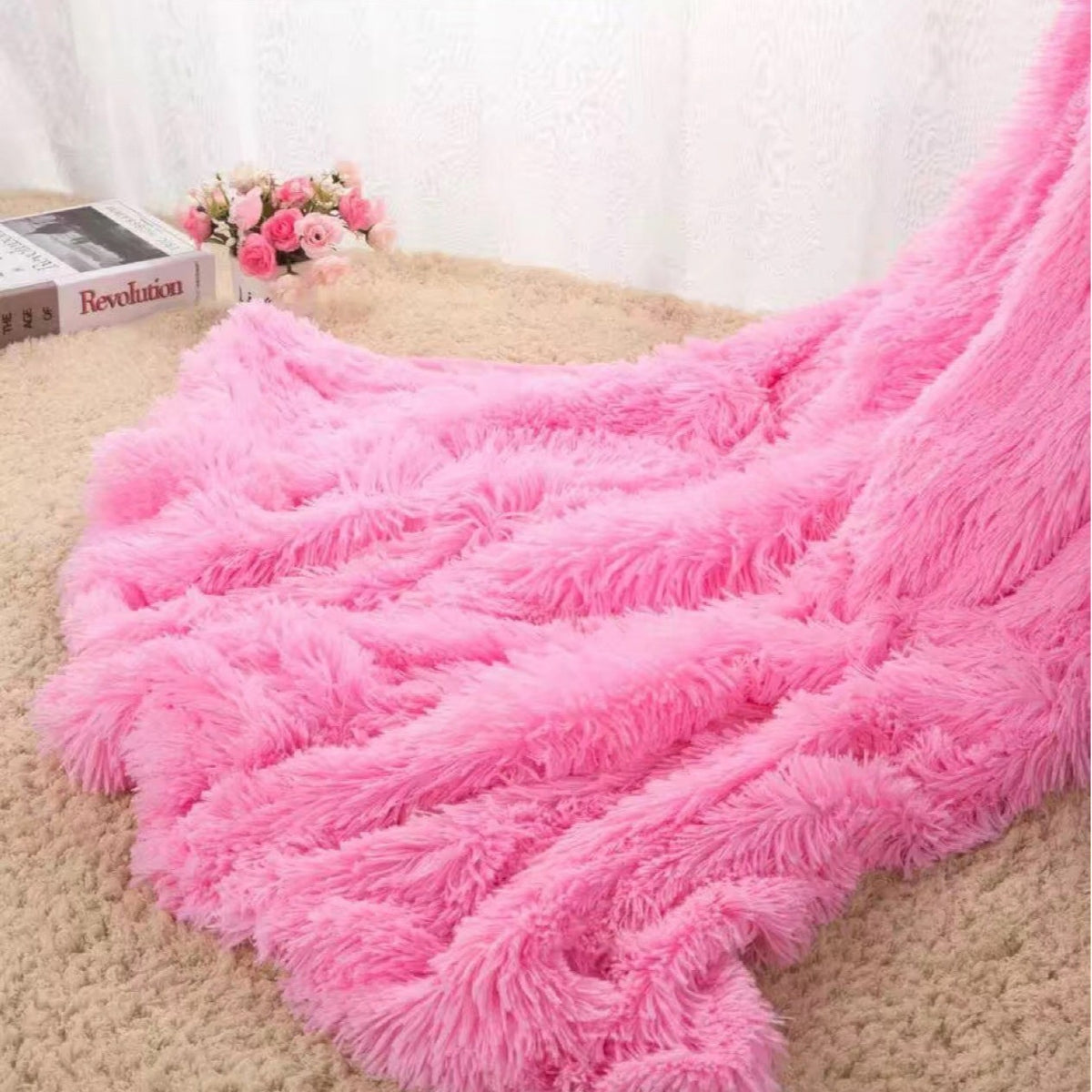 Long plush blanket