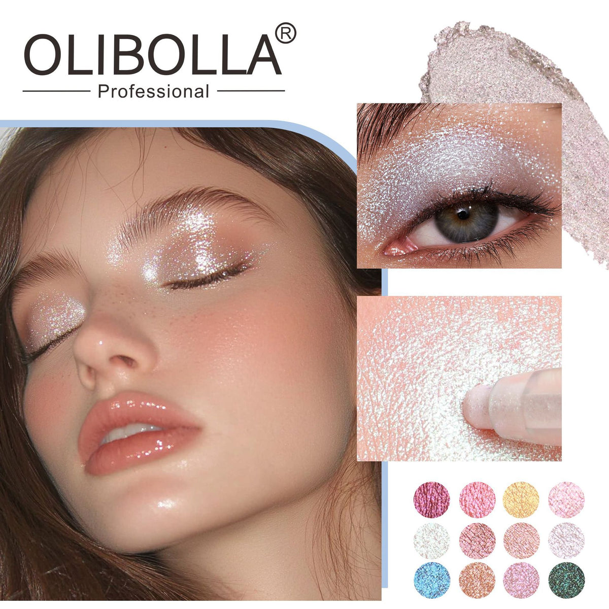 Twelve-Color High-Gloss Eye Shadow Pen