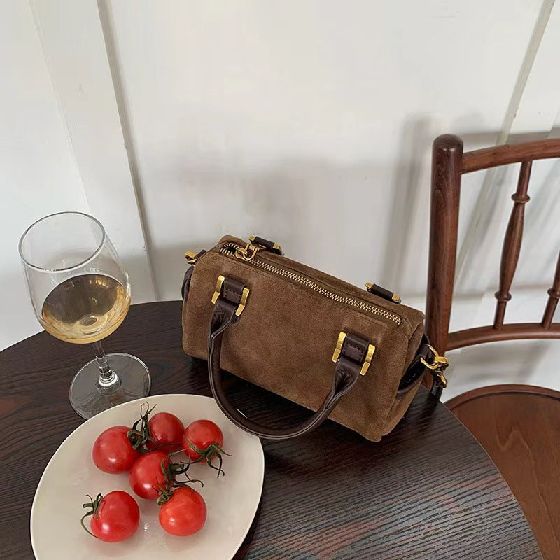 Retro Suede Pillow Shoulder Bag for Women