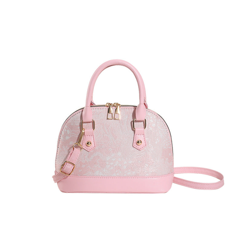 Women's Embroidered Shell Crossbody Bag