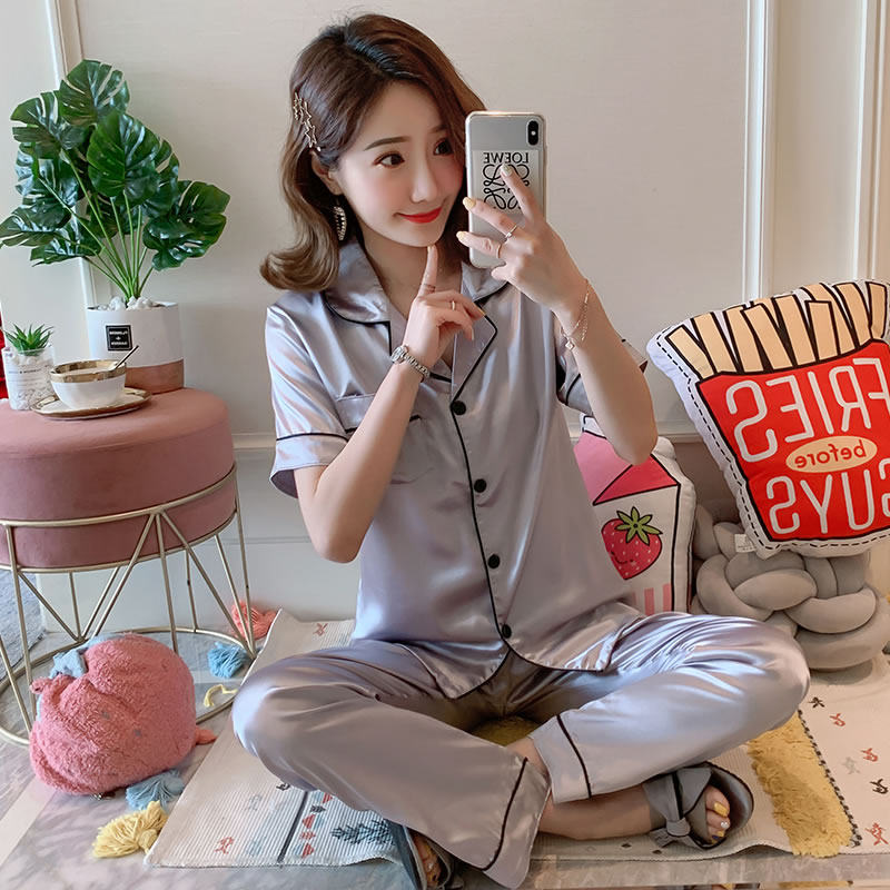 Ice Silk Pajamas for Women