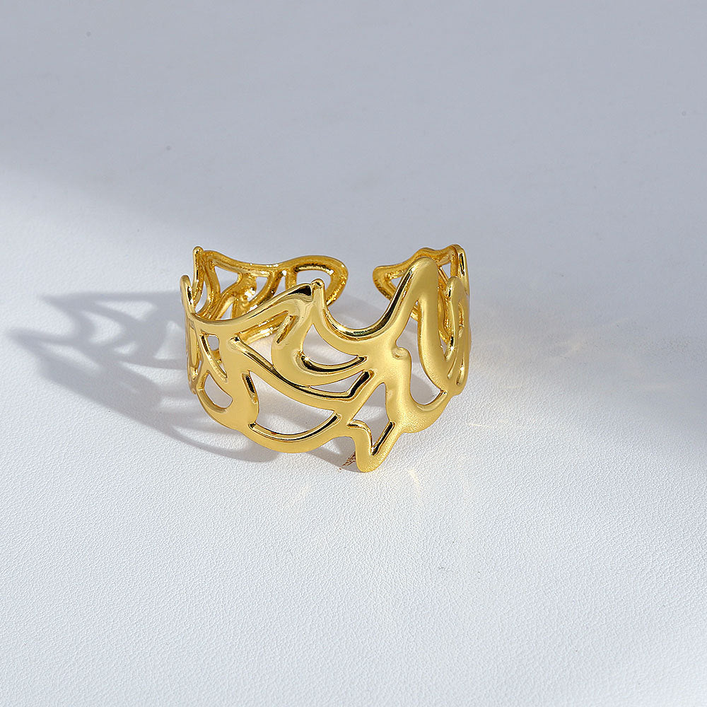 Stainless steel gold adjustable bracelet