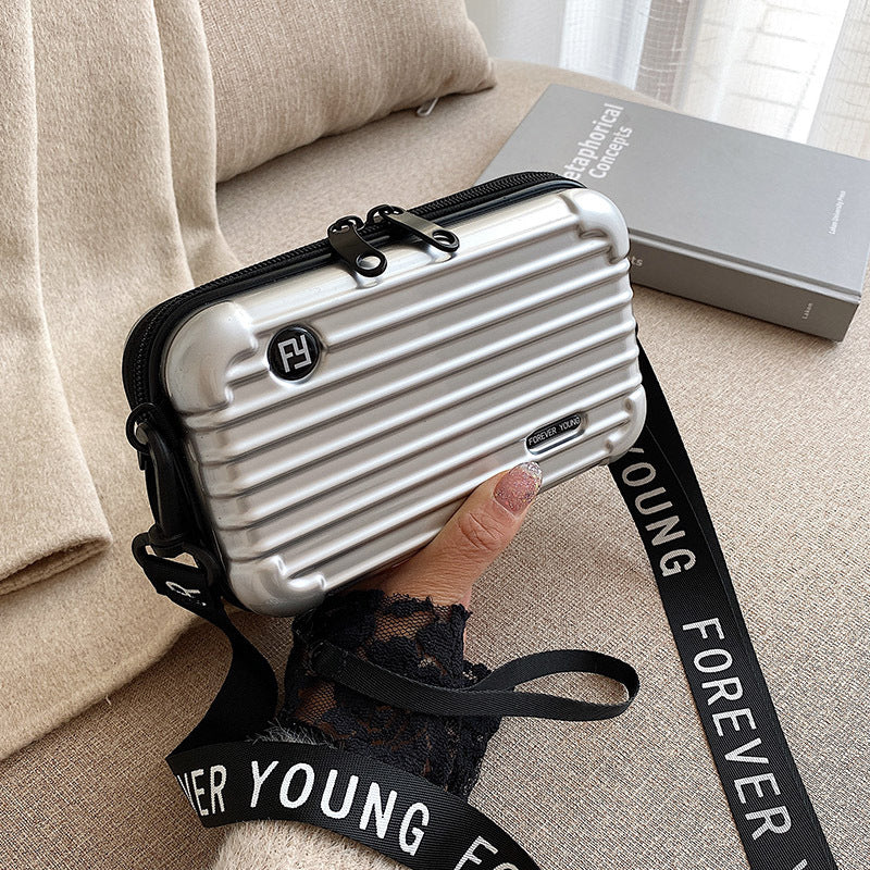 Crossbody multi-functional hard-shell makeup bag