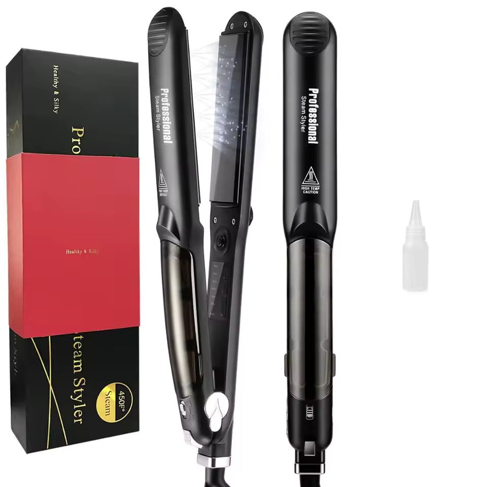 Ceramic Hair Straightener with Steam Spray