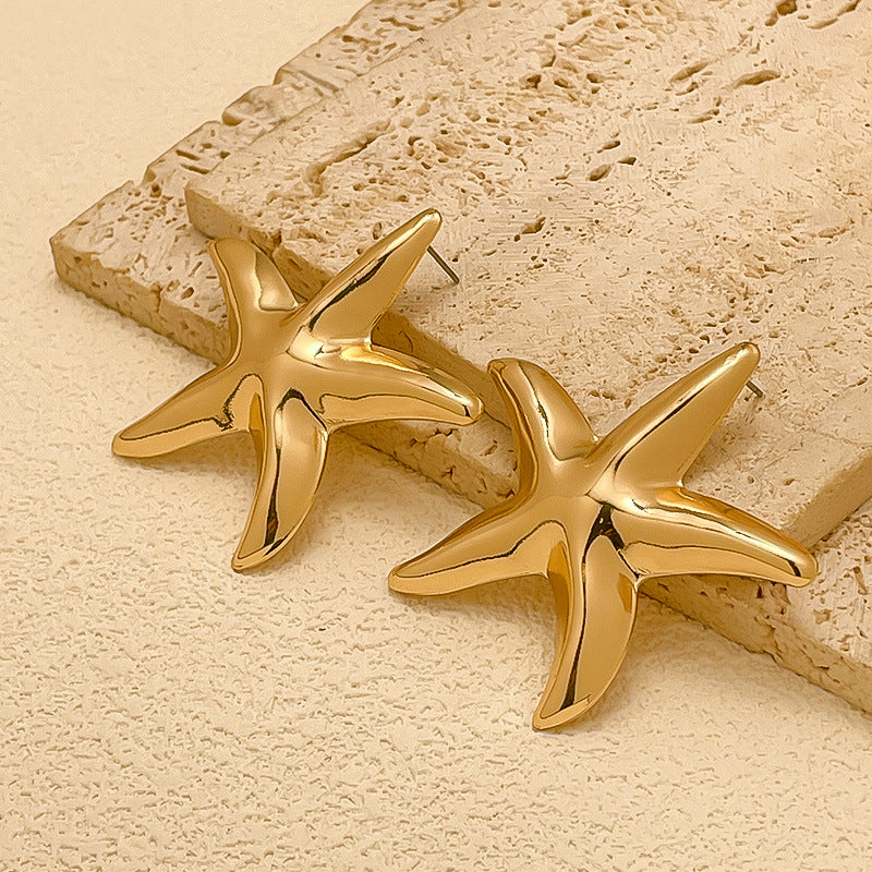 Starfish Design Earrings