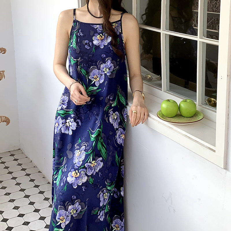 Floral Suspender Nightgown