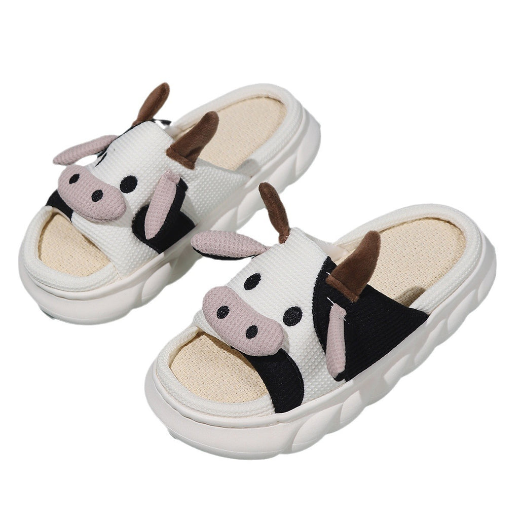 Unisex Breathable Flax Linen Slippers