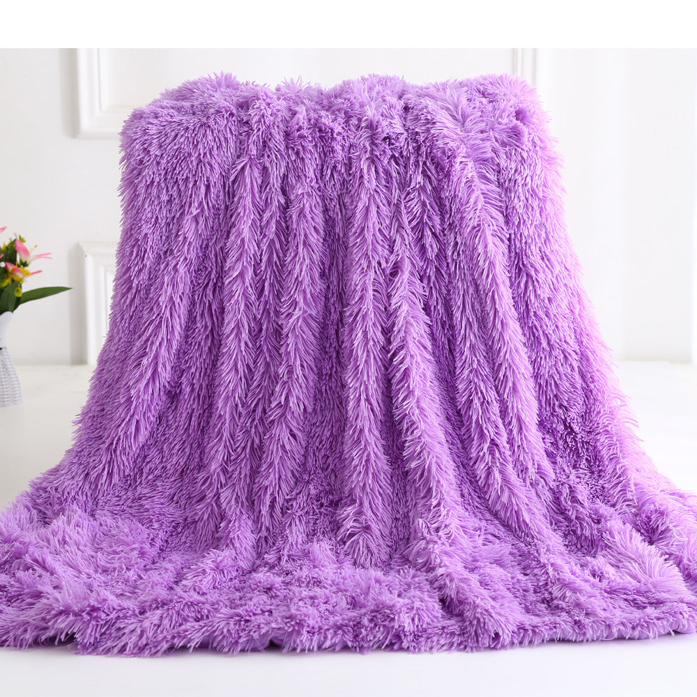 Long plush blanket