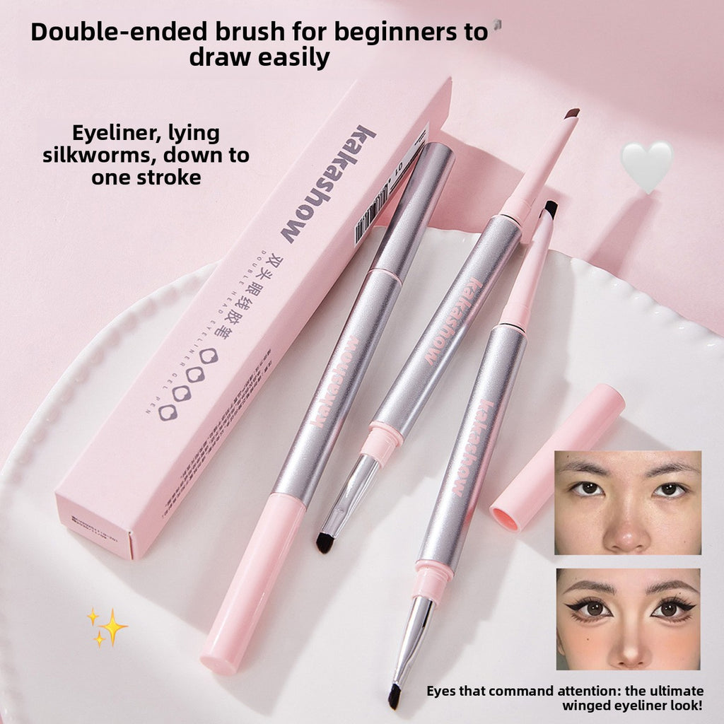 Double Ended Eyeliner Gel Pen Waterproof Smudge Proof