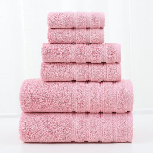 6pcs Set Cotton Towel Bath Towel