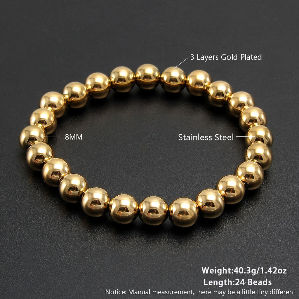 Two-color Beaded Bracelet