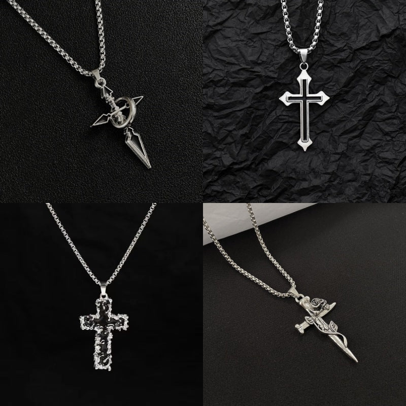 T-shirt pendant with titanium steel chain