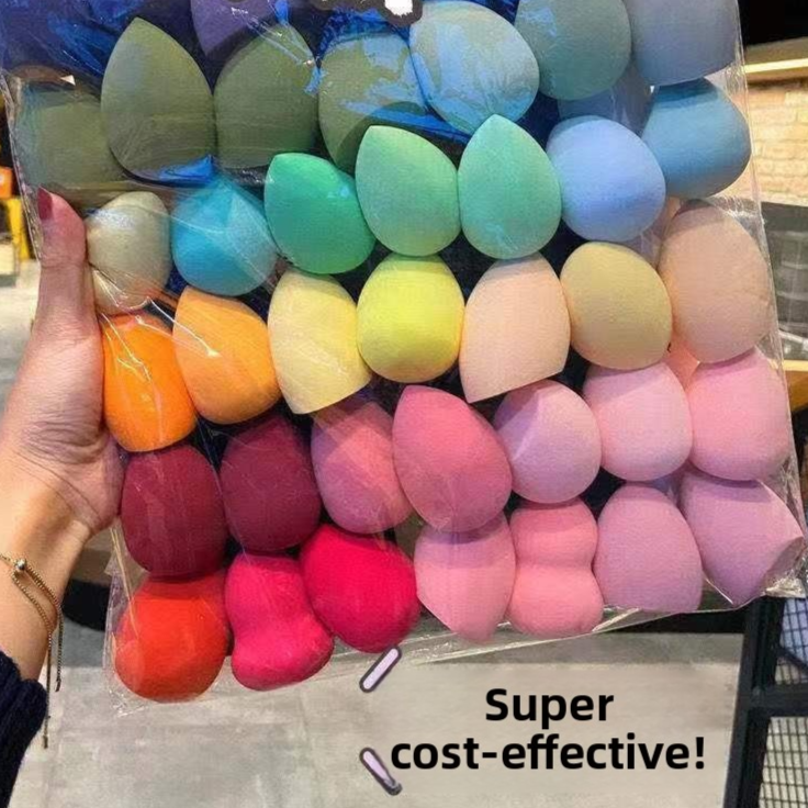 20pcs Oblique-Cut Makeup Sponge Puff