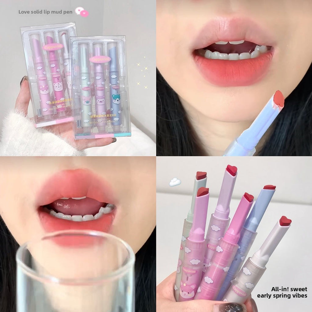Matte Lip Balm/Lip Gloss, Affordable Domestic Velvet Lipstick