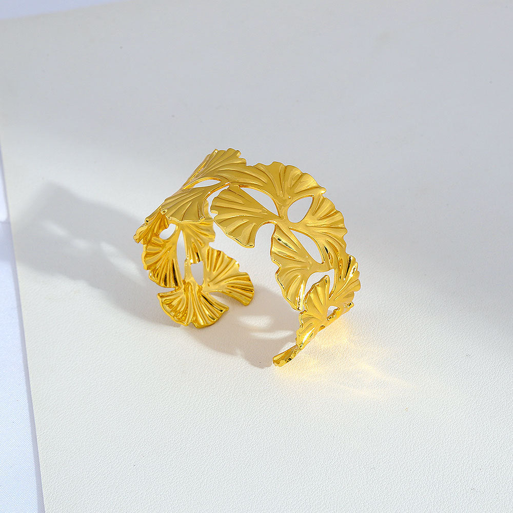 Stainless steel gold adjustable bracelet