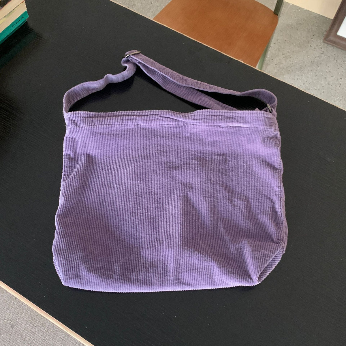 Washed Cordurody Retro Crossbody Bag