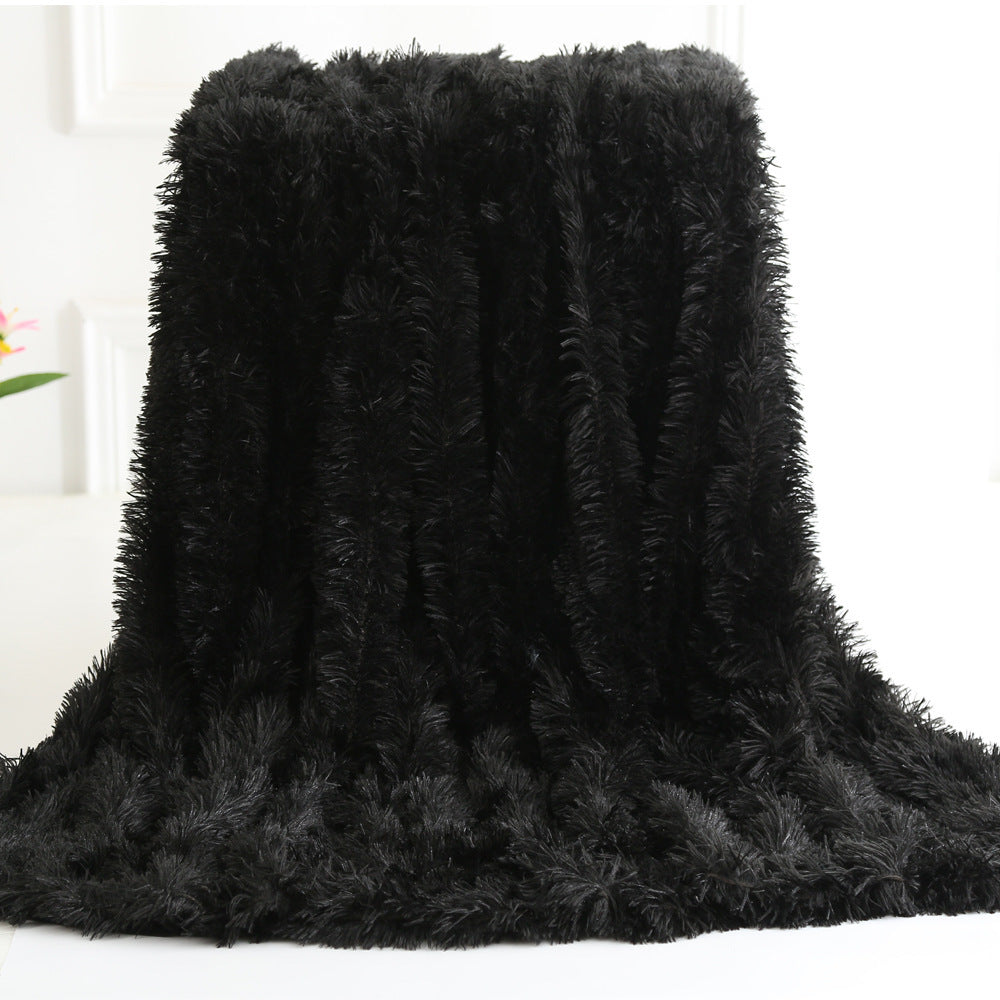 Long plush blanket