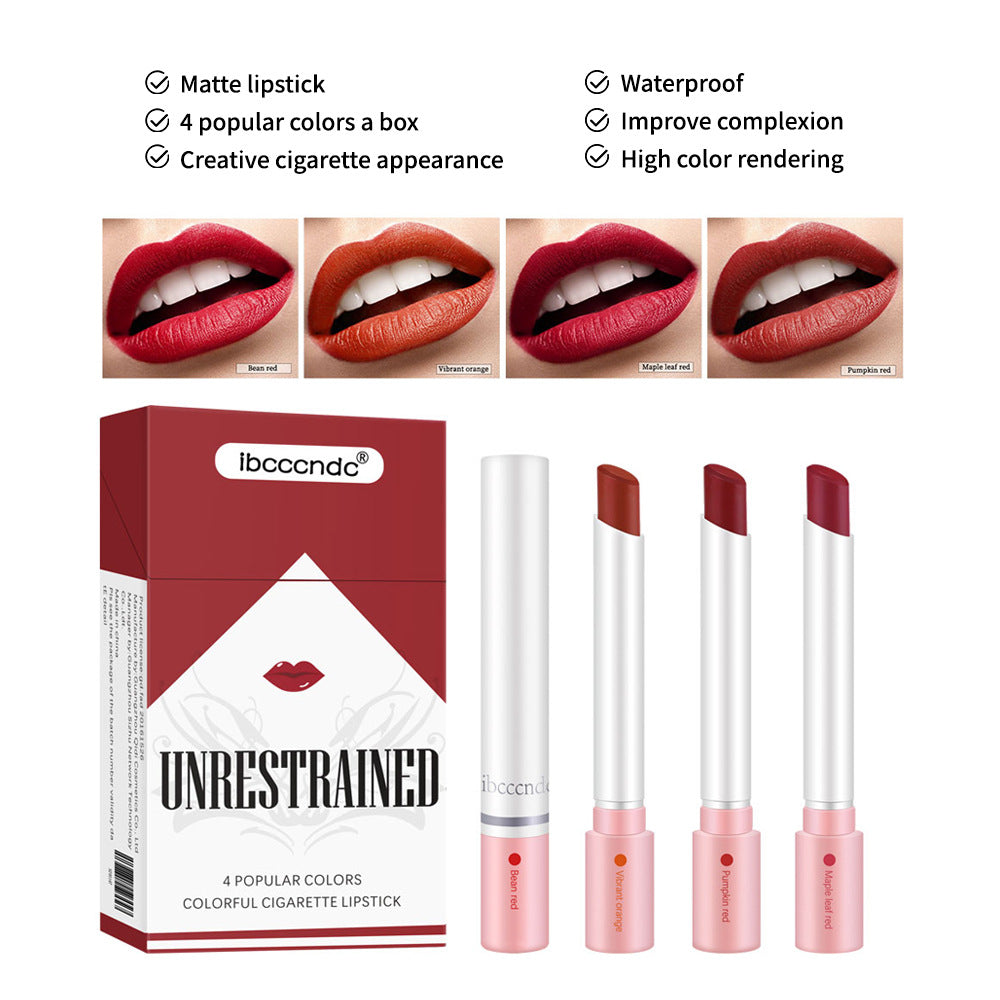 Velvet Matte Matte Lipstick Lip Gloss 4 Pieces