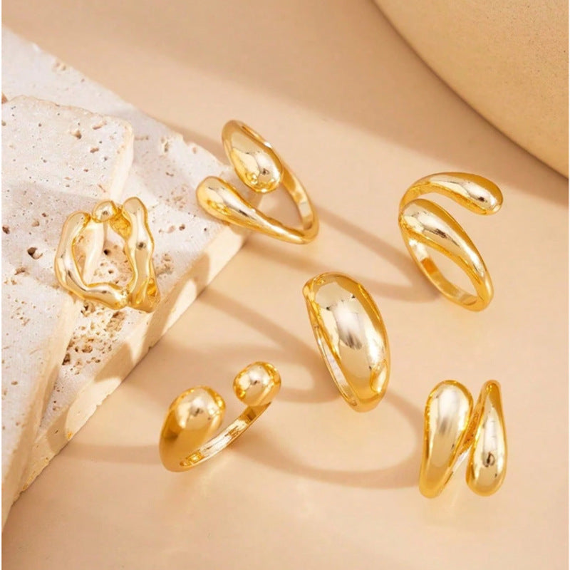 Trendy metal-themed rings