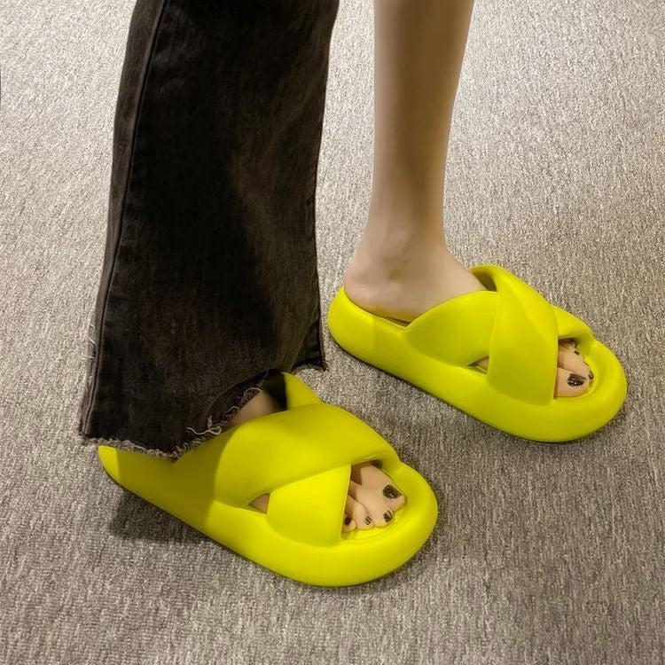 EVA Cross Strap Home Slippers