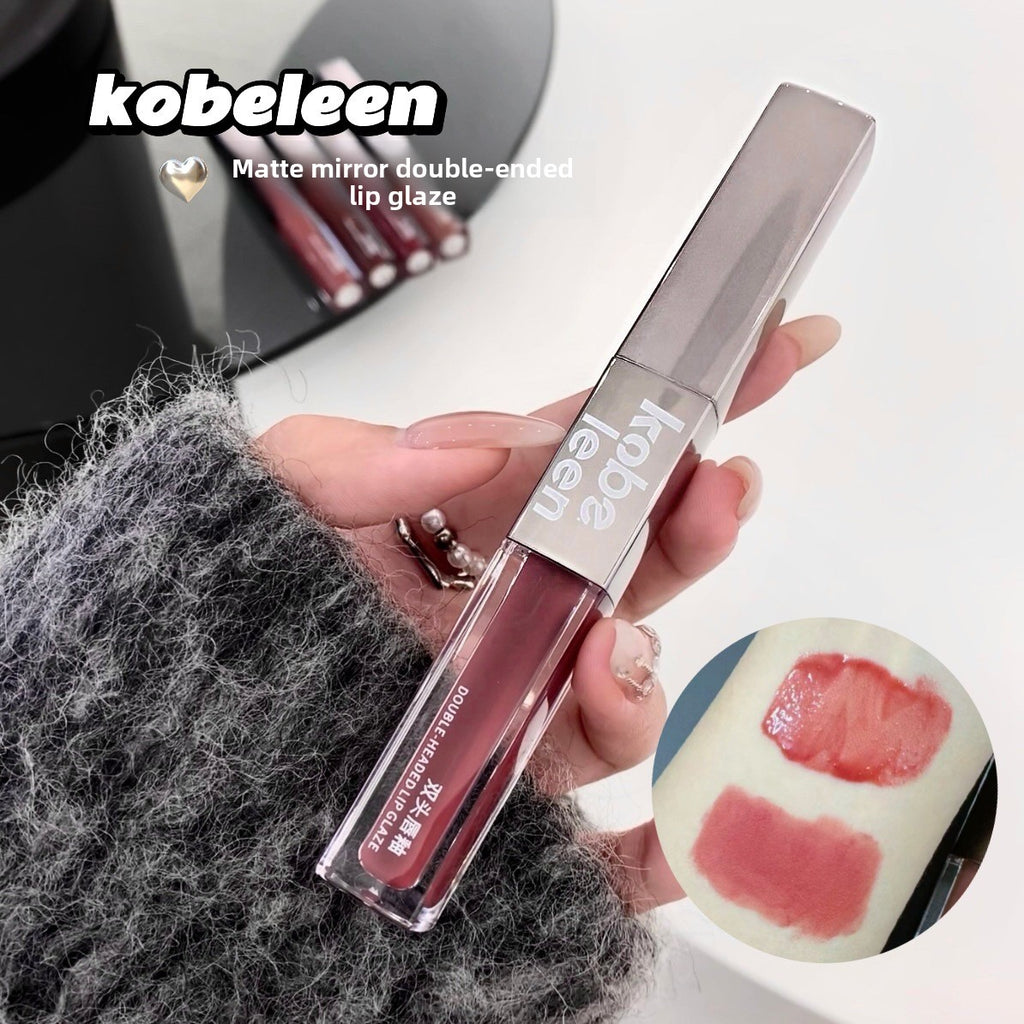 Double Ended Lip Glaze Velvet Matte Moisturizing Lipstick
