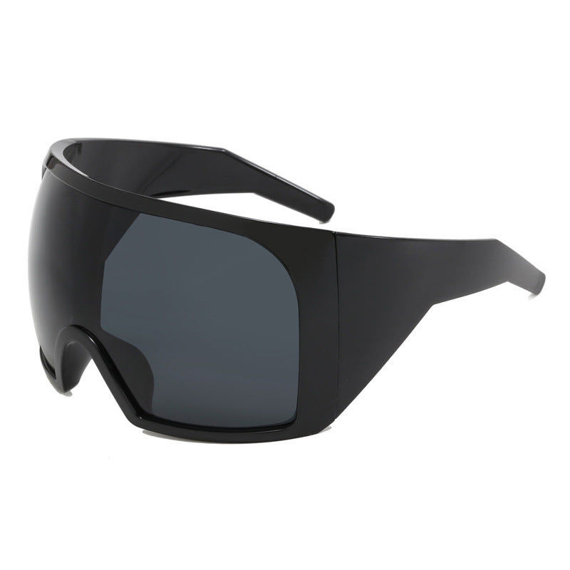 Oversized Frame Mask Sunglasses, Cross-Border Futuristic Tech-Style Protective Goggles, Punk Sunglasses for Hot Girls