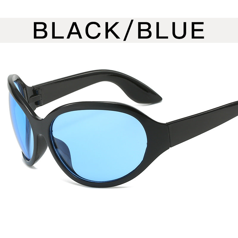 technology oversized frame sunglasses
