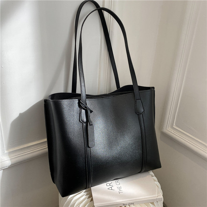 Soft Leather Large Capacity Women Tote Bag