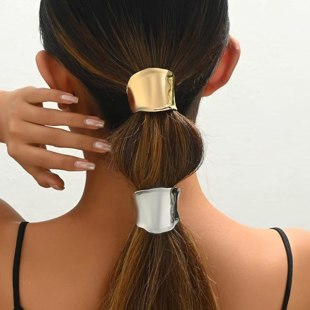4pcs Lava Texture Hair Clips for Low Ponytail and Decorative Use