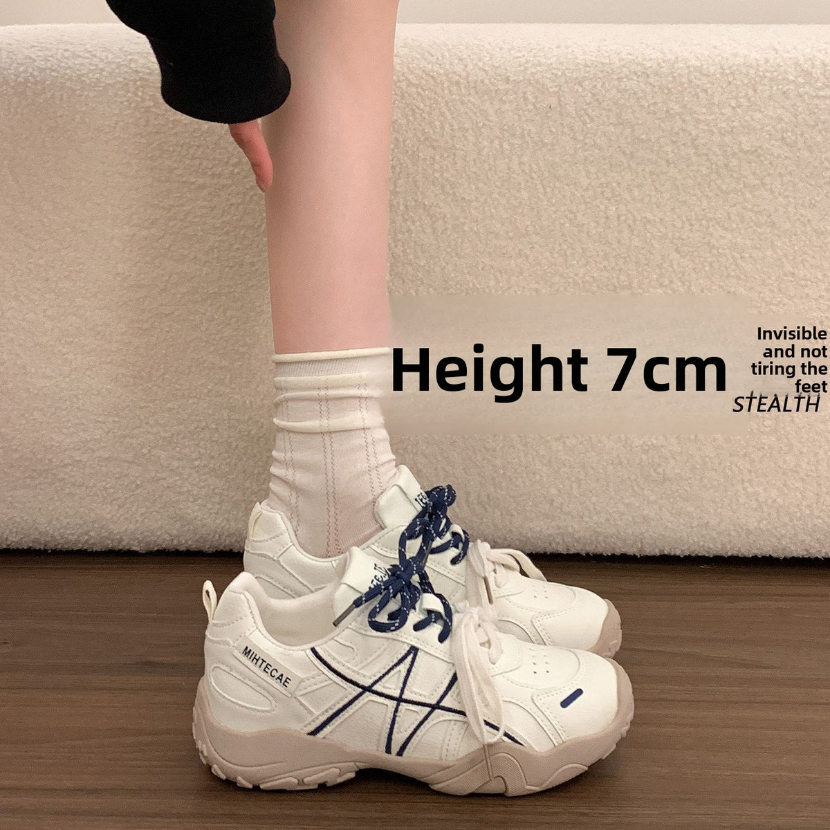 Womens Thick Sole Casual Sneakers