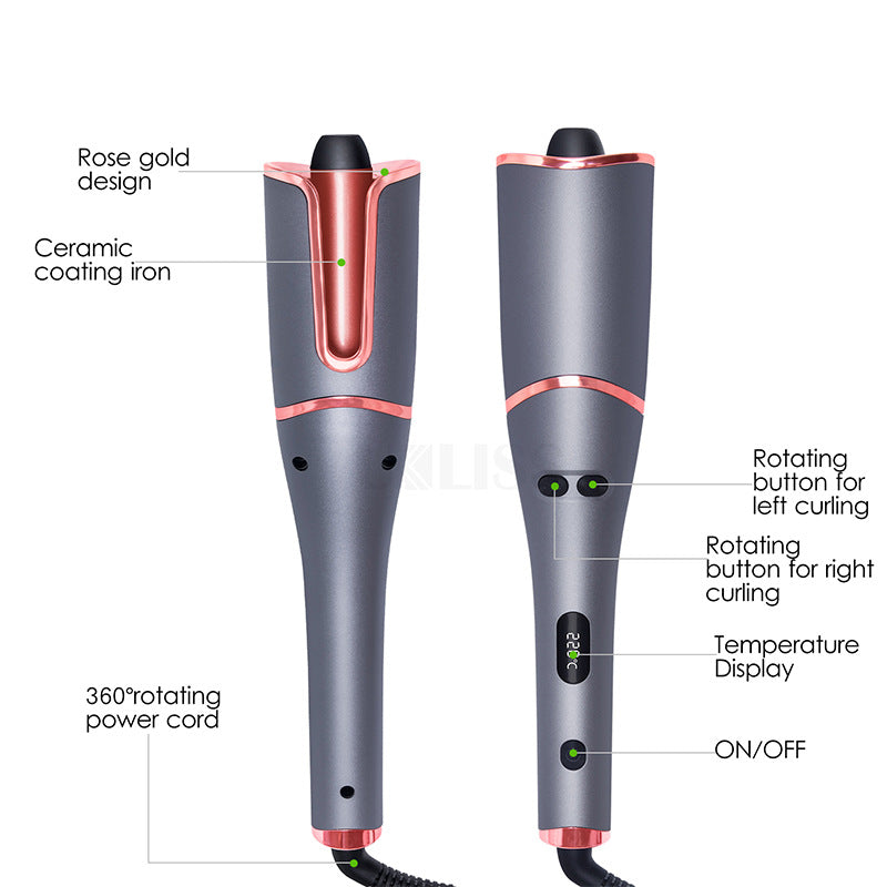 Automatic Spiral Hair Curler with Tourmaline Ceramic Barrel