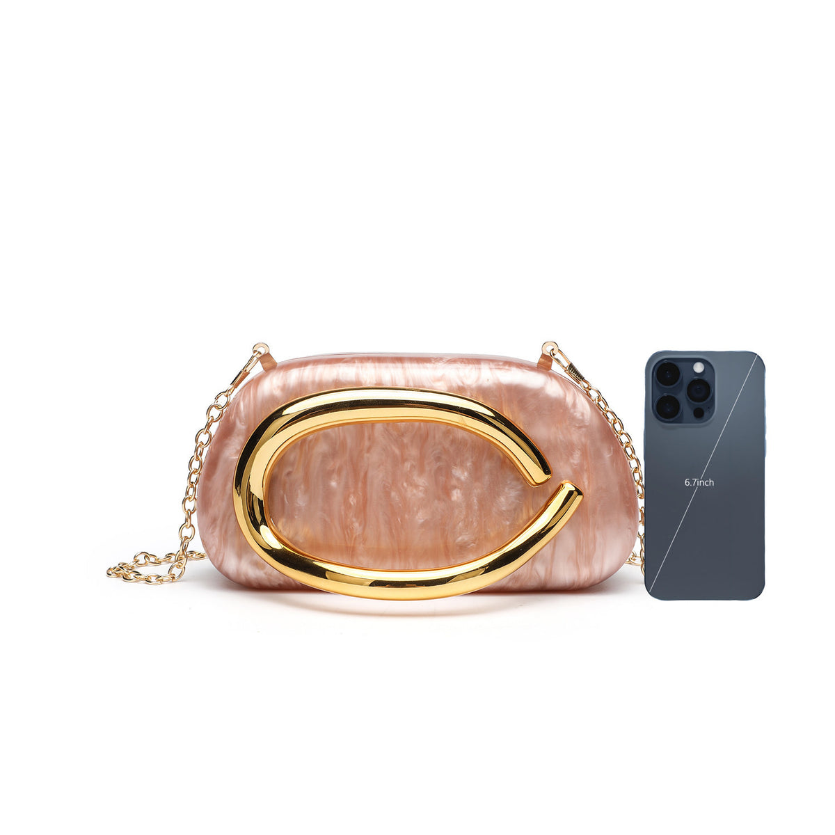 Acrylic Evening Clutch Shoulder Crossbody Bag