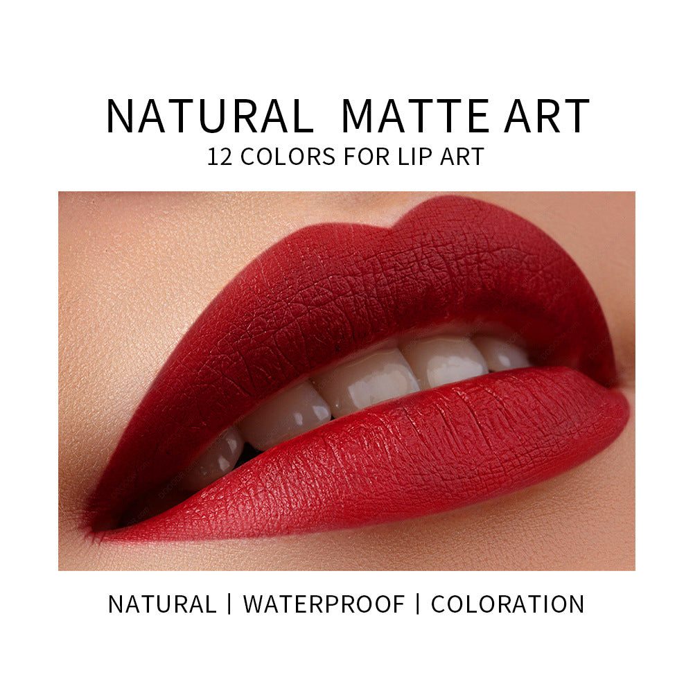 Matte Lip Gloss with Color and Moisturizing Properties, Easy-To-Apply Lip Glaze