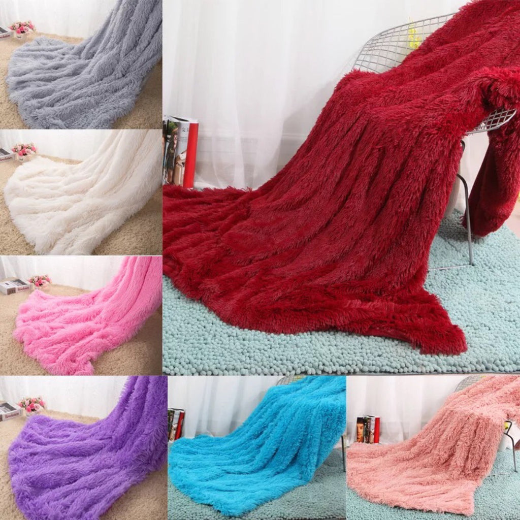 Long plush blanket