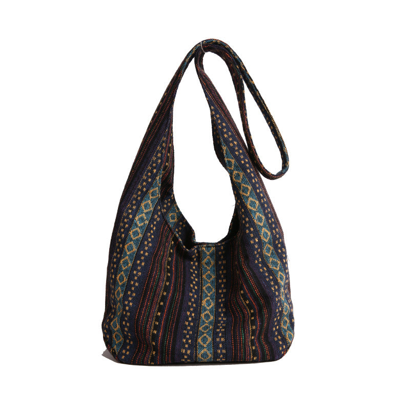 Retro Ethnic Embroidered Canvas Backpack