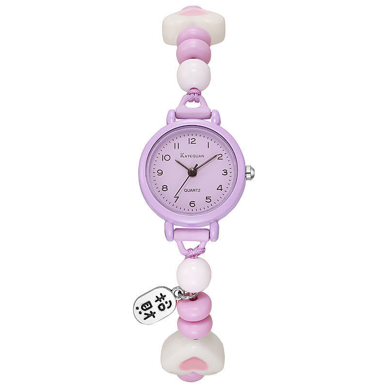 Cute Simple Small Dial Quartz Watch for Girls