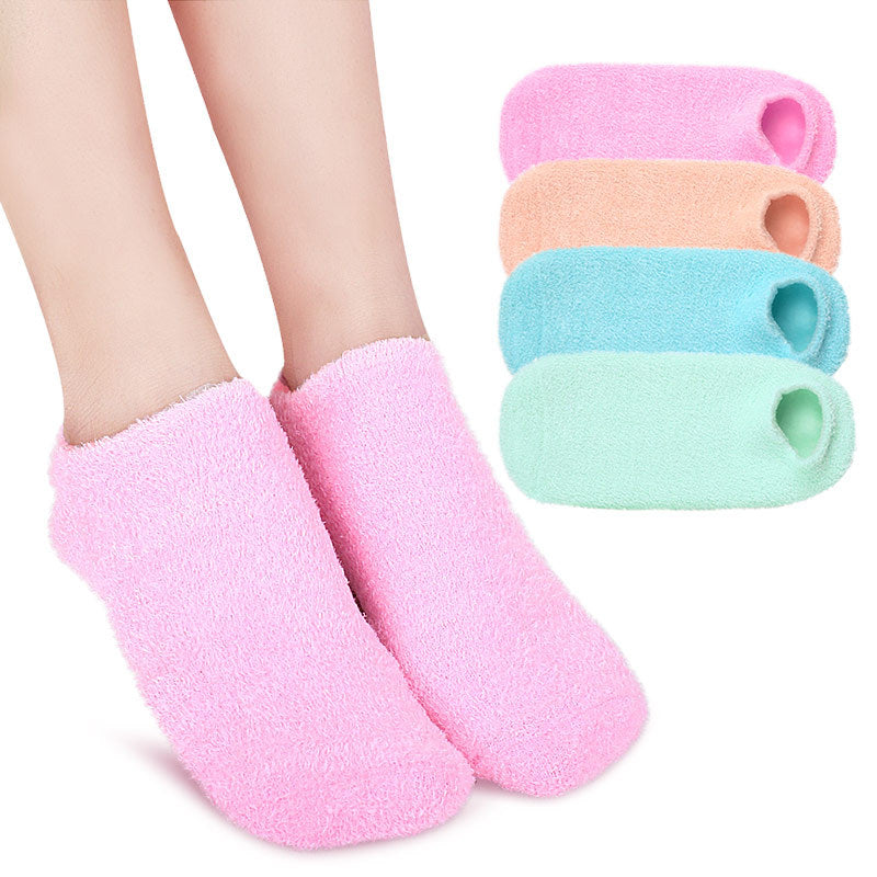 Moisturizing Beauty Gel Crack-Proof Foot Cover Nylon Socks