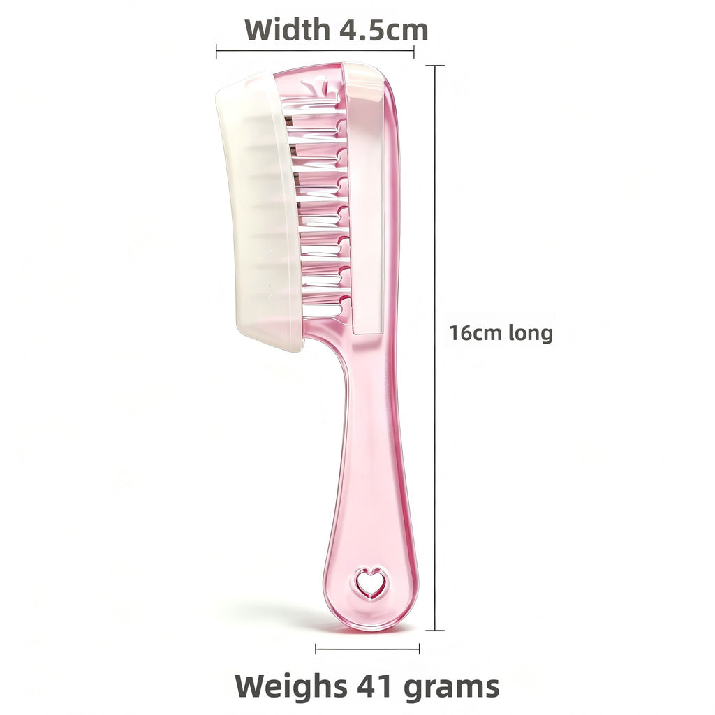 Liquid Application Hair Care Comb with Crystal Roller
