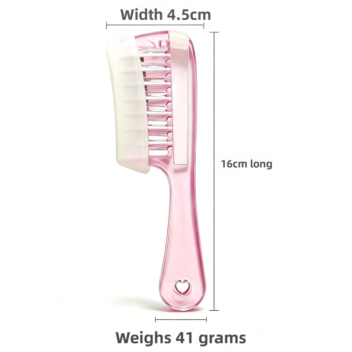 Liquid Application Hair Care Comb with Crystal Roller