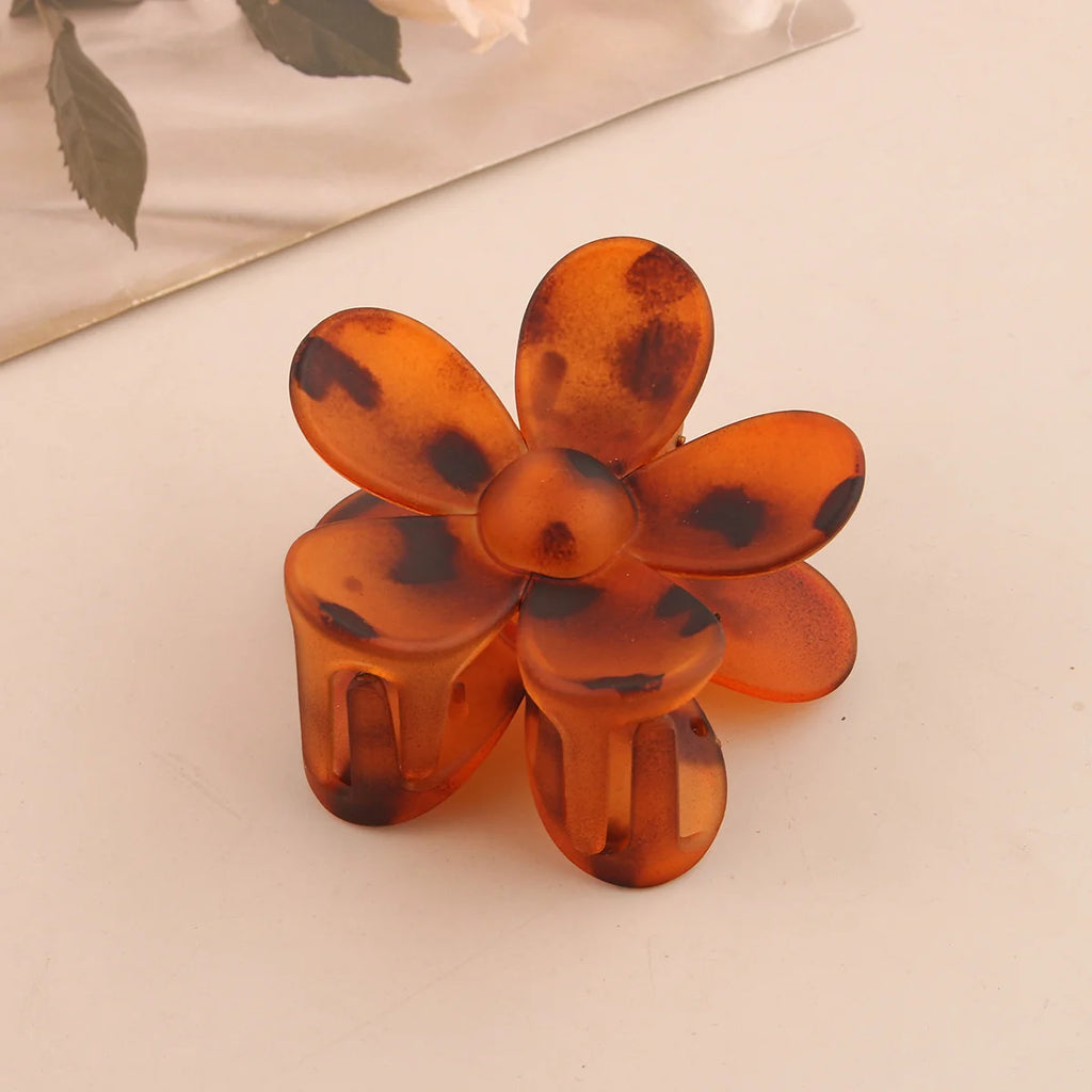 3pcs Fashion Flower Hair Clip ABS Grip Claw Clip for Women