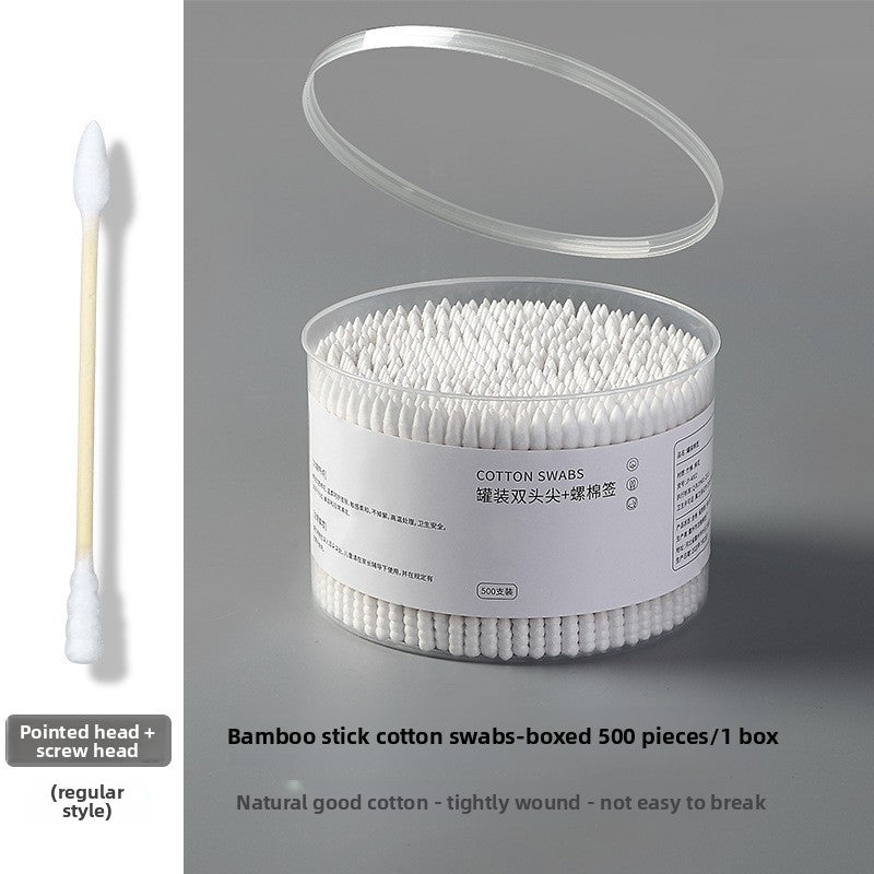500pcs Double Ended Cotton Swabs with Wooden Sticks