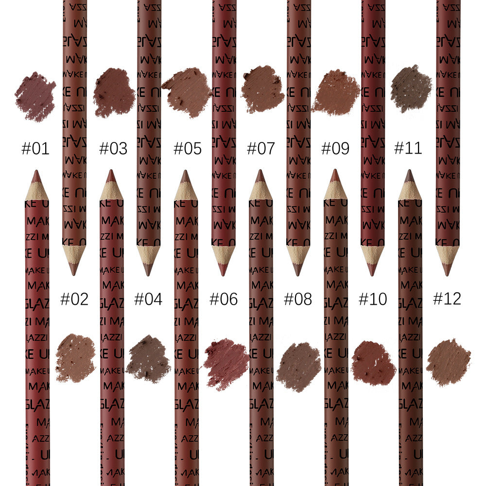 12-Color Matte Lip Liner Set