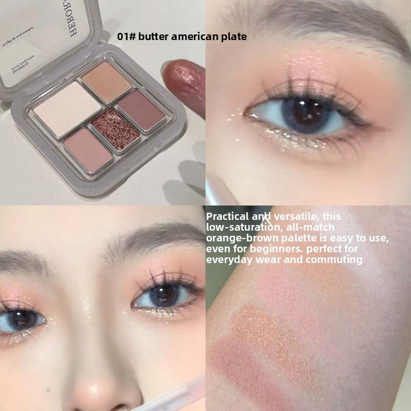 Soft Color Eyeshadow Palette Matte Pearlescent Finish
