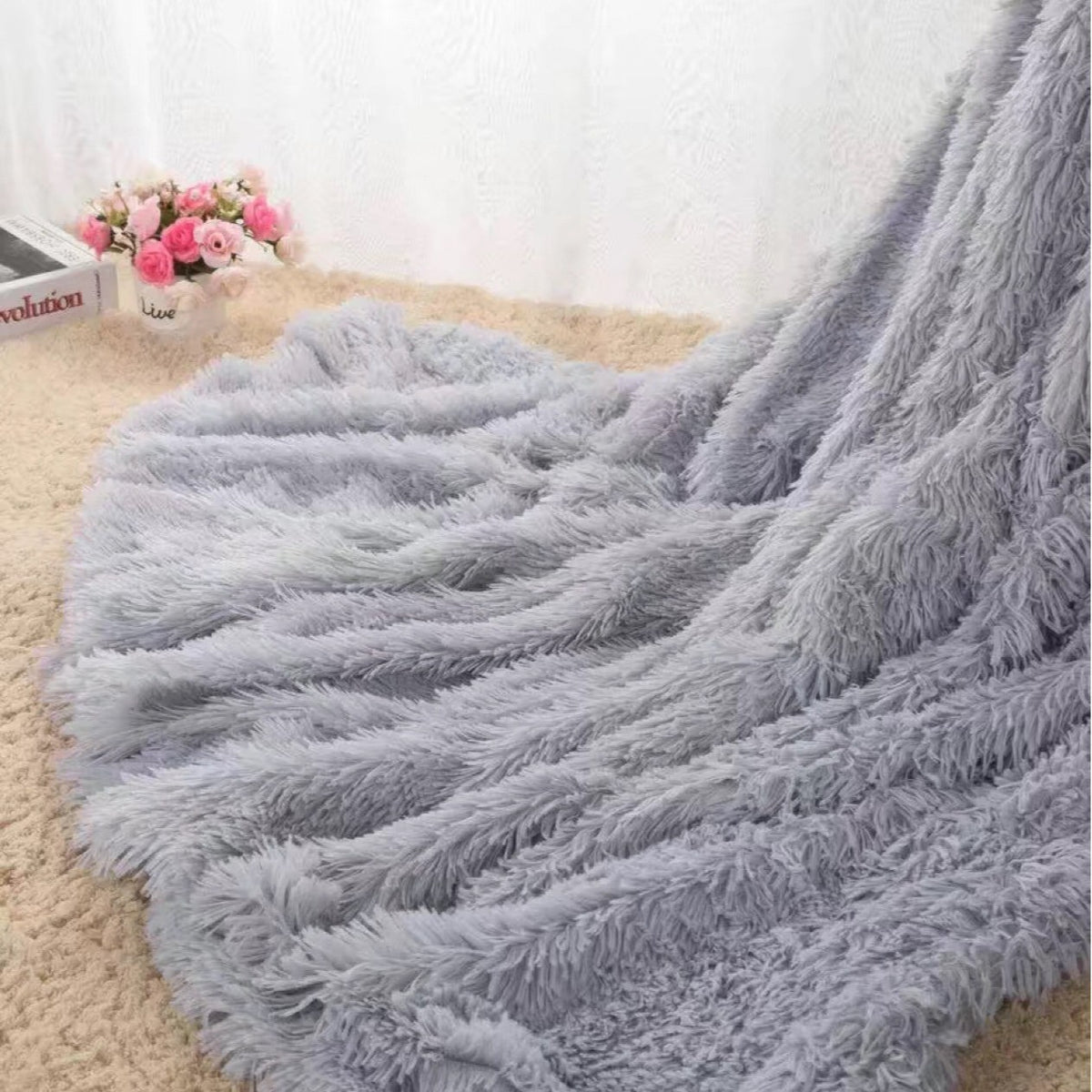 Long plush blanket