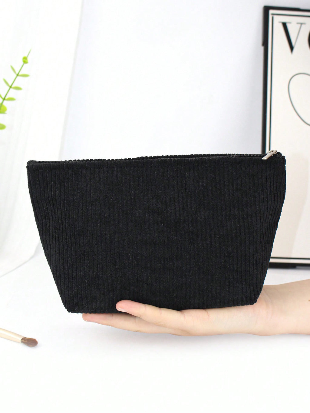 Corduroy portable storage bag