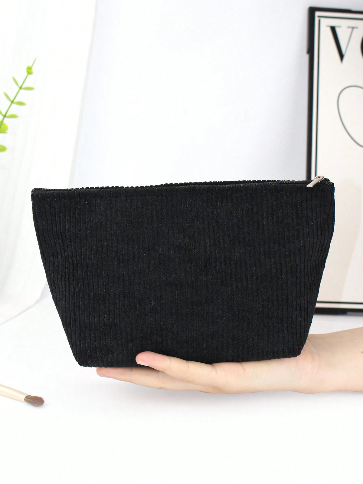 Corduroy portable storage bag