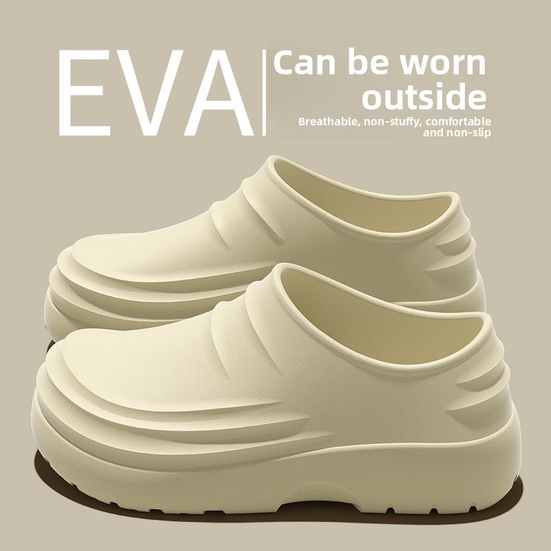 Outdoor Wear Thick-Soled Non-Slip Waterproof Eva Closed-Toe Sandals