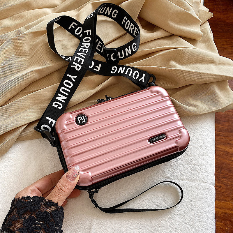Crossbody multi-functional hard-shell makeup bag