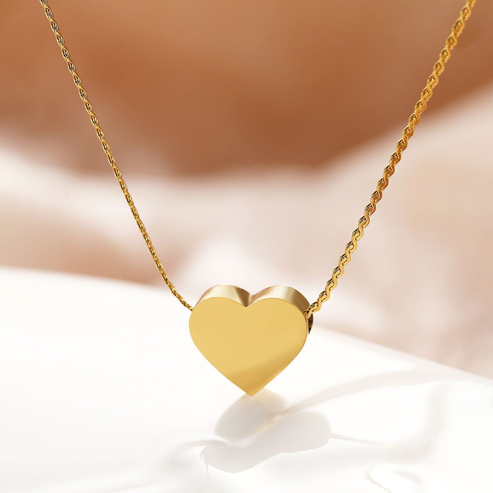 Stainless Steel Heart Pendant Necklace